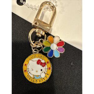 Cute Bag Keychain Hello Kitty Enamel Zipper Pull Charm Colorful Keyring New